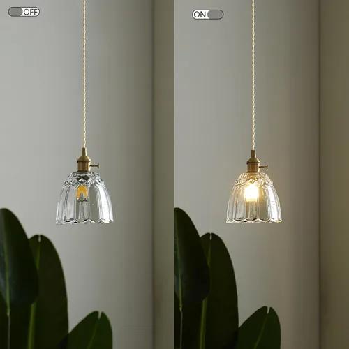 Miniatura 8 de Sedelan Lámpara Colgante Vintage, Luces Colgantes de Vidrio Isla de Cocina, Lámpara Colgante Antigua, Iluminación Colgante Interior para Cocina