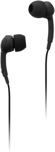 Lenovo 100 auriculares intrauditivos, con cable, micrófono, aislamiento de ruido, 3 tamaños de copa de oído, Windows, Mac, Android, GXD0S50936, negro