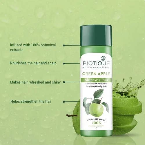 Miniatura 3 de Biotique Fresh Daily Purifying Champú y acondicionador - Manzana Verde 6.4 fl oz