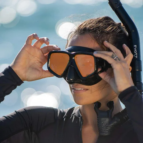 Miniatura 6 de EVO Hi Definition Máscara y Snorkel Combo - Lente dual - Máscara de esnórquel para adultos - Máscara de buceo y juego de esnórquel para adultos