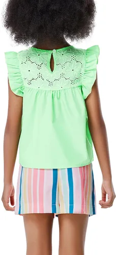 Miniatura 3 de Conjunto de 2 piezas de verano para niñas y niñas, camiseta y pantalones cortos