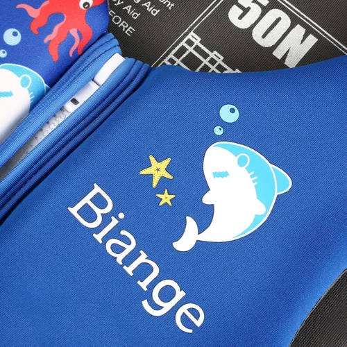 Miniatura 3 de Chaleco de natación para niños, chaqueta de natación para niños pequeños, flotadores para nadar con silbato de emergencia para niños y niñas de 1 a