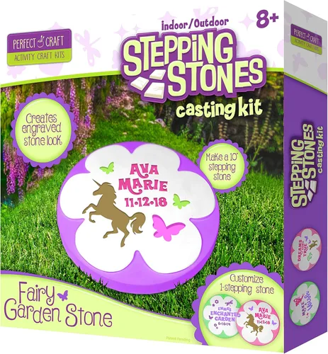 Miniatura 7 de Perfect craft Flower Garden - Kit de fundición y pintura personalizable con material de fundición perfecto Jardín de hadas