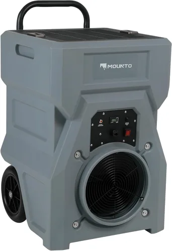 Miniatura 11 de MOUNTO Purificador de aire industrial portátil de 1000 cfm, depurador de aire negativo, potente motor de 1HP, filtro HEPA verdadero, 2 velocidades