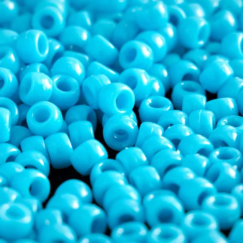 Miniatura 3 de 1000 cuentas de acrílico de color azul poni de 0.23 x 0.315 pulgadas a granel para artes, pulseras, collares, joyería, aretes, trenzar el cabello