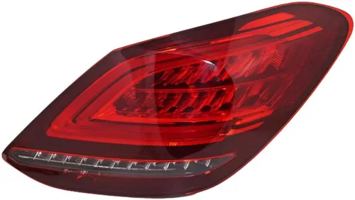 Miniatura 8 de KarParts360 Conjunto de luz trasera para Mercedes-Benz C300/C43 AMG 2019 2020 2021 lado del conductor Lente transparente y roja LED Reemplazo
