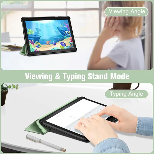 Miniatura 4 de Fintie Funda delgada para tableta Fire HD 10 (13ª generación, versión 2023) – Funda rígida de triple pliegue ligera con función de encendido