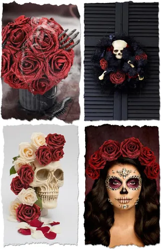 Miniatura 315 de N&T NIETING Flores artificiales, rosas artificiales de color rosa intenso, 50 piezas de flores falsas con tallo para ramos de boda DIY, centros
