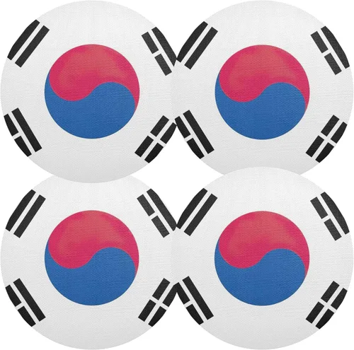 Miniatura 21 de Agender Pride Flag Round Placemats 15 Inch Seasonal Table Mats Decorative Table Mats for Home Kitchen Holiday Decoration