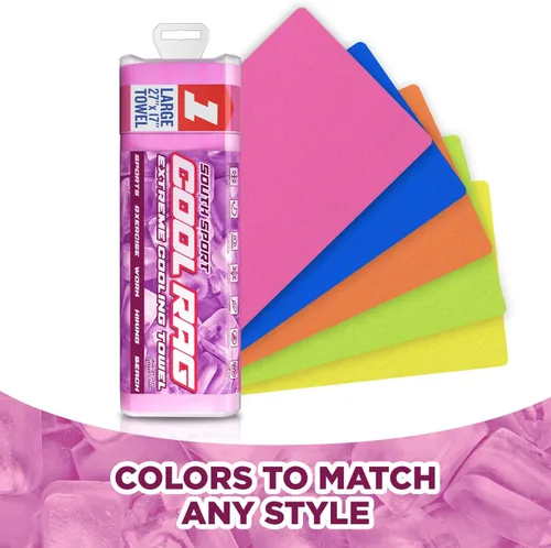 Miniatura 7 de Cool RAG - Toalla de enfriamiento extremo para aliviar el calor, toalla de enfriamiento de PVA para entrenamiento, gimnasio, correr y para otros