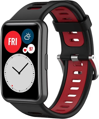 Miniatura 8 de BabyValley Compatible con Huawei Watch Fit Special Edition B39 Smart Watch, correa ajustable de dos tonos de repuesto transpirable para Huawei Watch