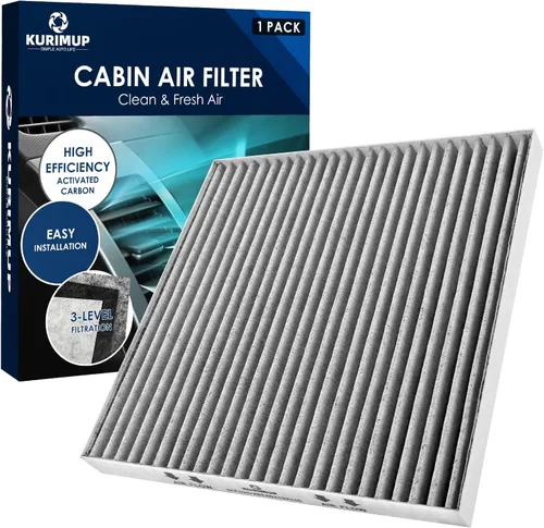 KURIMUP Filtro de aire de cabina prémium con carbón activado, repuesto para CF10374(CP374), apto para Toyota Tacoma (2005-2021)/Dodge Dart
