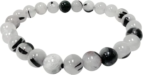 Miniatura 266 de Gem Avenue Handmade Round Bead Stretch Bracelet Unisex Natural Stone Beaded Jewelry for Men & Women, Elastic Wristband for Daily Wear