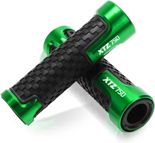Miniatura 3 de Empuñaduras de manillar de motocicleta para Yamaha XTZ750 XTZ 750 TENERE 1989-1996 1995 1994 1993 7/8 pulgadas 0.866 in Agarres de manillar de Verde