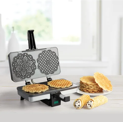 Miniatura 3 de Máquina para hacer pizzellas de CucinaPro, Negro