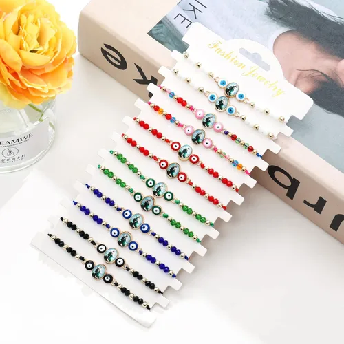Miniatura 4 de BONITTER 612 pulseras de la Virgen MaríaSan BenitoSan Juda, rosario, hechas a mano, nudo rojo, pulsera de la suerte, para hombres o mujeres, como