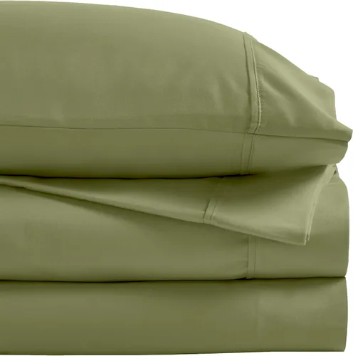 Miniatura 25 de Superior 1200 Thread Count Cotton Blend Sheet Set, Deep Pocket Sheets, 1 Elastic Deep Pocket Fitted Sheet, 1 Flat Sheet, 2 Pillowcases, Cotton Rich