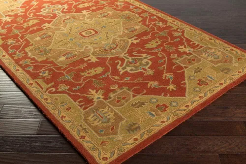 Miniatura 3 de Surya CAE1147-58 Alfombra clásica copetuda a mano, 100% lana, 5 pies por 8 pies