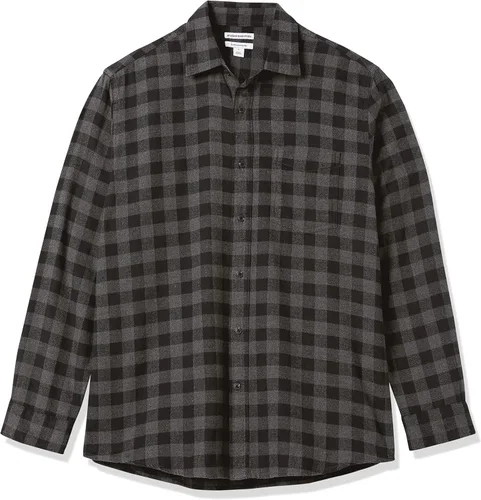 Miniatura 6 de Tienda Essentials - Camisa de franela de manga larga para hombre disponible en tallas para hombres grandes y altos
