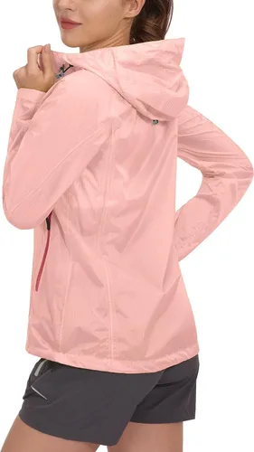 Miniatura 3 de Little Donkey Andy Chaquetas de lluvia impermeables para mujer, ligeras, UPF50, para senderismo, viajes, pesca