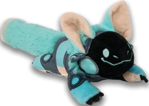 Boss Monsta Protobean V3 Peluche – Aqua | Peluche coleccionable suave y blando | Adorable peluche de robot en forma de frijol para abrazos y