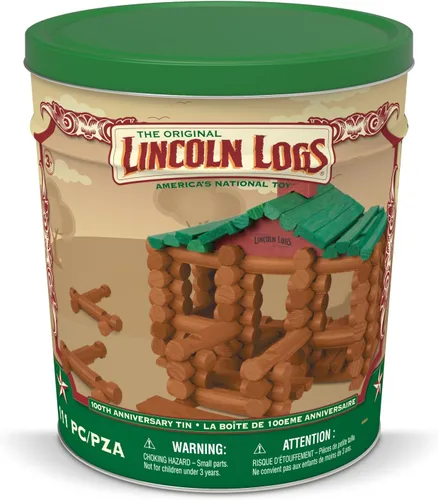 Miniatura 2 de Lincoln Logs Lata del 100 aniversario