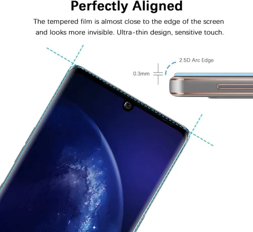 Miniatura 5 de [ Paquete de 3 protectores de pantalla para LG Velvet/LG Velvet 5G, vidrio templado, resistente a los arañazos, sin burbujas, antihuellas, dureza 9H