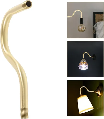 Miniatura 9 de Angoily Kit de reparación de lámpara de mesa curvada varilla hueca tubo de luz vástago para lámpara de bricolaje