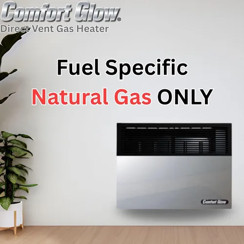 Miniatura 2 de Comfort Glow Calentador de pared de gas natural de ventilación directa de 17,000 BTU, gris, grande