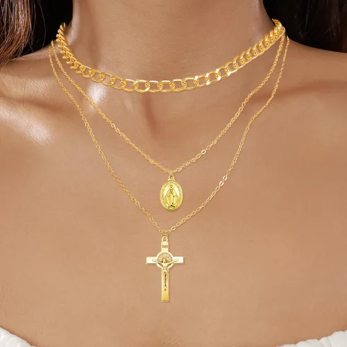 Miniatura 7 de 60 dijes ovalados de metal de Cruz del Perdon Católica Virgen De Guadalupe religiosos Medalla De La Virgen Milagrosa para hacer collares, pulseras