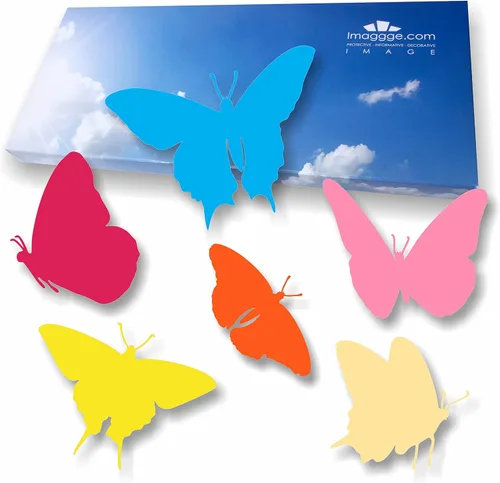 Miniatura 9 de Protección para ventanas - Calcomanías anticolisión para evitar golpes de personas y pájaros en el cristal de la ventana - Juego de 18 calcomanías