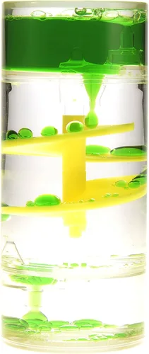 PowerTRC Cilindro líquido de movimiento burbujeador, temporizador de juguete sensorial líquido, juguete de escritorio calmante y relajante, ayuda