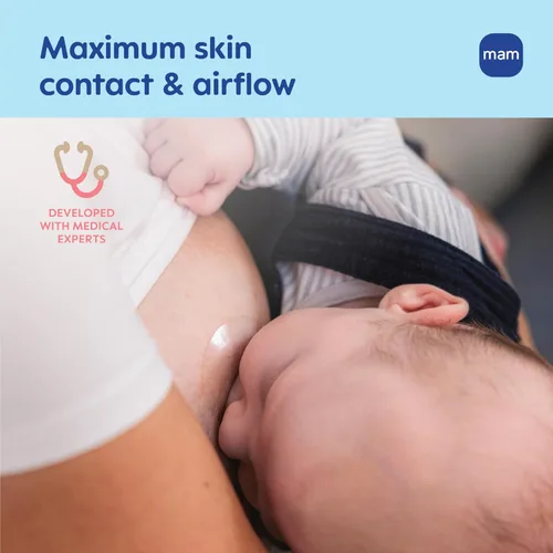 Miniatura 5 de MAM Protectores de Pezón para Lactancia con Estuche de Almacenamiento Esterilizable, Protectores de Pezón para Lactar Recién Nacido, Tamaño 2