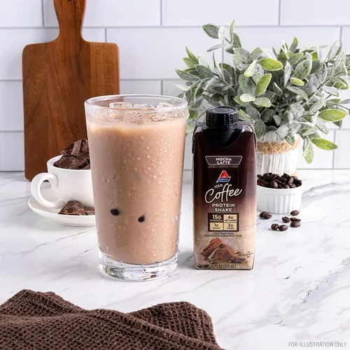 Miniatura 5 de Atkins - Batido proteico de café moca helado, 0.53 onzas de proteína, bajo índice glucémico, 0.14 onzas de carbohidratos netos, 0.03 onzas