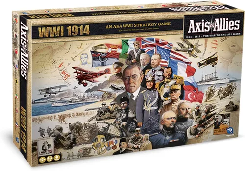 Renegade Game Studios: Axis & Allies: WWI 1914 - Un juego de mesa de guerra estratégico para 2 a 8 jugadores, edades de 14 años en adelante, juego