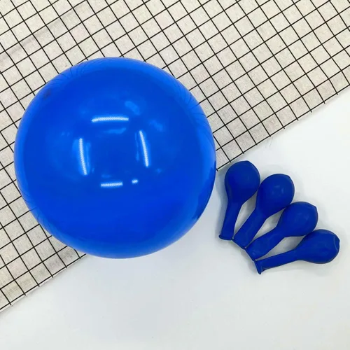 Miniatura 2 de Abbaoww 100 globos azules de látex fuertes de 10 pulgadas para decoración de fiestas, cumpleaños, bodas, aniversarios, Navidad y suministros de arco