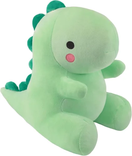 Miniatura 13 de Peluche de dinosaurio de peluche, juguetes lindos de anime, almohada suave de dinosaurio de anime, regalo para niños y niñas, color azul, 10.8 C-blue