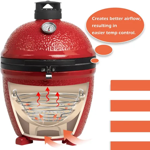 Miniatura 4 de Kamado Joe JR - Cesta de ceniza de carbón de acero inoxidable para minimax Big Green Egg y otras parrillas de carbón