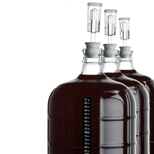 Miniatura 5 de Paquete de 3 termómetros adhesivos de fermentación, muestra la temperatura en grados Celsius y Fahrenheit, ideal para kombucha, cerveza, vino