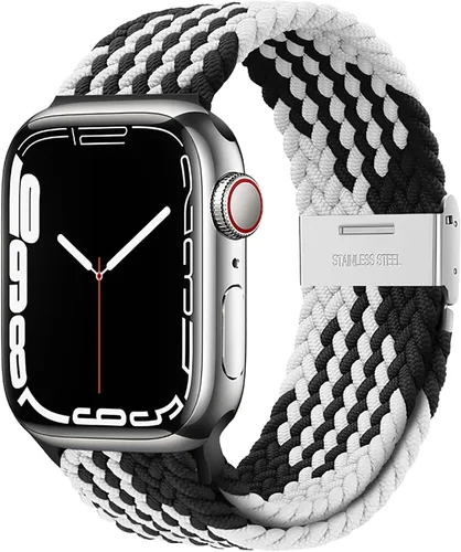Miniatura 36 de Qimela Correa Compatible con Apple Watch de 1.49/1.57/1.61/1.65/1.73/1.77/1.77/1.93 pulgadas para Mujeres y Hombres, Correa Deportiva Solo Loop