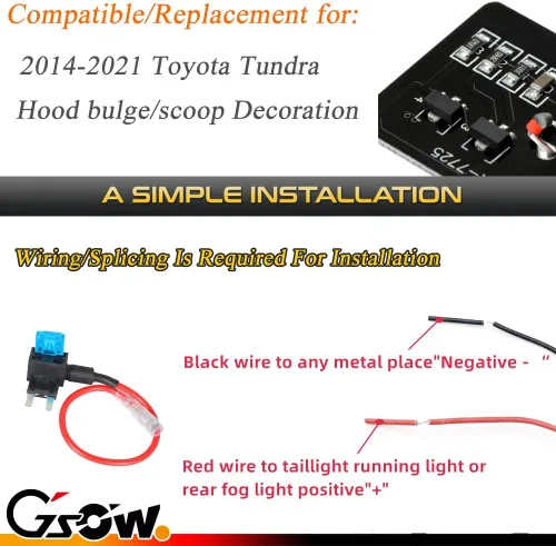 Miniatura 5 de Tira de luces LED flexible de color blanco 63-SMD para moldura del capó de Toyota Tundra 2014-2021, impermeable, 12V 63-SMD Blanco