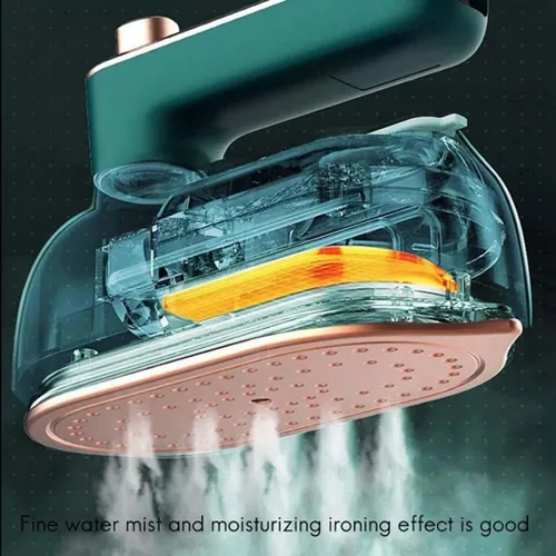 Miniatura 4 de Plancha rotativa y vaporizadora, mini plancha portátil 2 en 1, plancha de mano para ropa, planchado en seco y húmedo giratorio de 180 grados