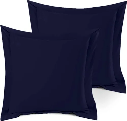 Miniatura 25 de Juego de 2 fundas de almohada estándar de 600 hilos, 100% algodón egipcio, con cierre de sobre, tamaño estándar de 20 x 26 pulgadas, fundas