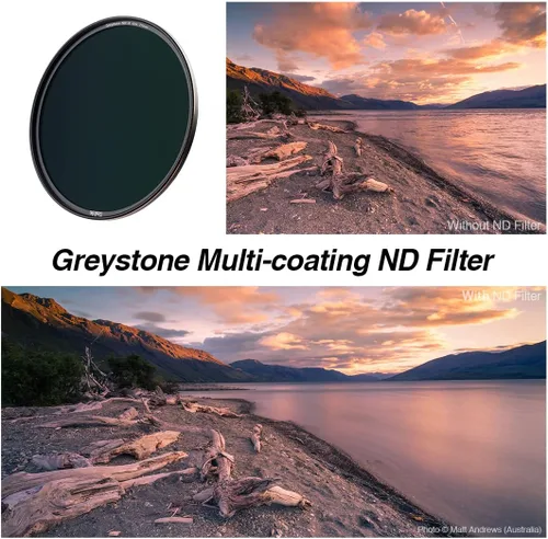 Miniatura 2 de Haida Greystone - Filtro ND3.0 (1000x) de 3.031 in con revestimiento nano multicapa de vidrio óptico resistente a los arañazos Filtro de densidad