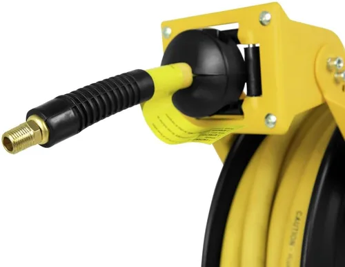 Miniatura 7 de DeWalt DXCM024-0343 Carrete de manguera de doble brazo con manguera de goma premium de 3/8" x 50