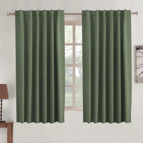 Miniatura 125 de Turquoize Cortinas Opacas para Tratamiento de Ventana con Trabillas Traseras para Sala de Estar/Dormitorio, Tratamientos de Ventana con Aislamiento