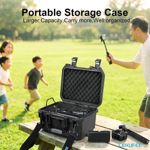 Miniatura 9 de Lekufee Funda rígida impermeable para DJI Osmo Action 6, Osmo Action 5 Pro/4/3, combo de aventura, combo estándar y más accesorios (solo funda)