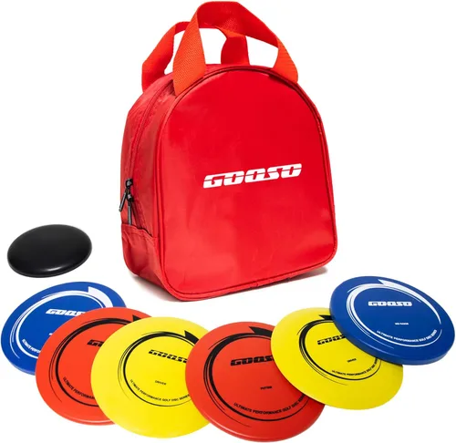 Miniatura 2 de GOOSO Juego de discos de golf – Discos de conductor, rango medio y putter con bolsa de golf de disco para exteriores y patio trasero, plástico