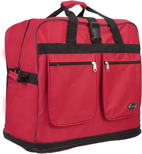 Miniatura 2 de 30 "36" 40 "Rolling Wheeled Duffel Bag Spinner Equipaje Expandible, Rojo -, Bolsa de lona con ruedas