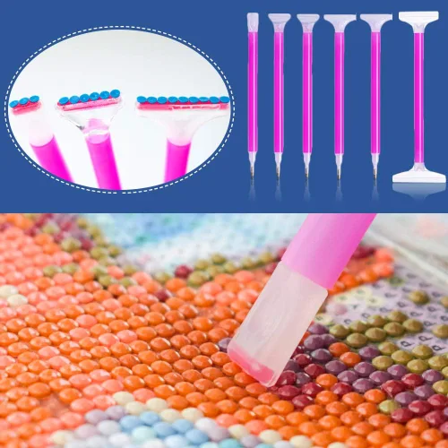 Miniatura 4 de Suptikes 110 herramientas y accesorios de pintura de diamante con 44 ranuras para pintura de diamante para adultos o niños, se aplica a pintura